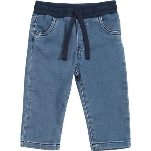 DOLCE & GABBANA jeans in denim di cotone con logo in metallo