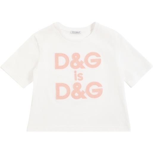 DOLCE & GABBANA t-shirt in jersey di cotone con logo