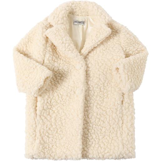 SIMONETTA cappotto in shearling di misto lana