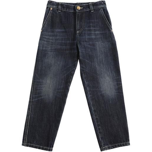 VERSACE jeans in denim di cotone stonewashed