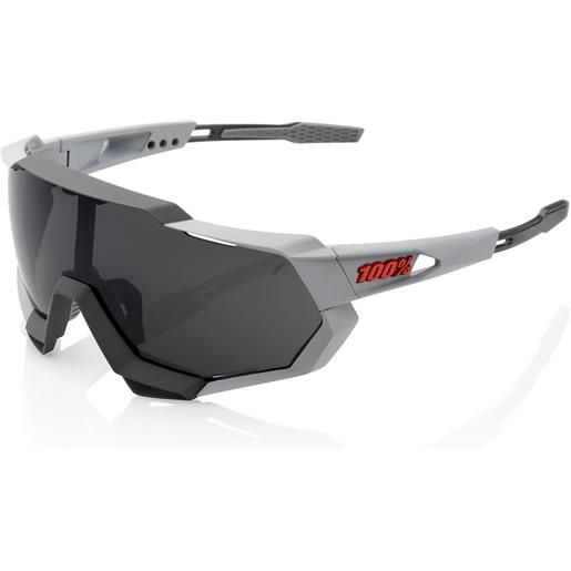100percent occhiali 100% speedtrap - soft tact stone grey smoke standard / grigio