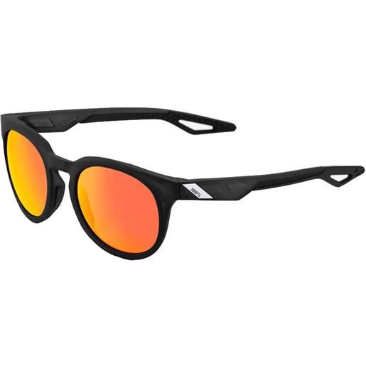 100percent occhiali 100% campo - matte crystal black standard / nero