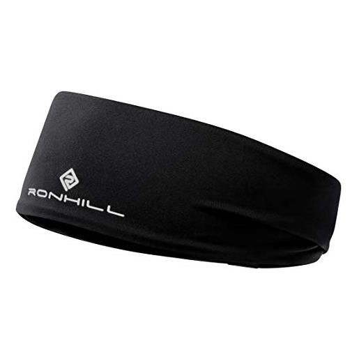 Ronhill unisex - adulto reversible revive headband fascia per capelli, all black, m/l