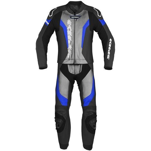 Spidi laser touring leather suit blu, nero 46 uomo