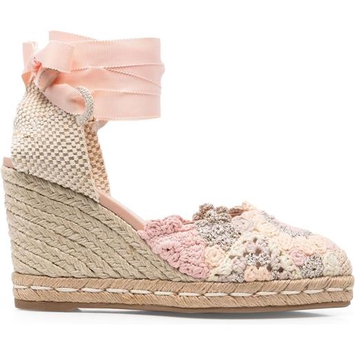 Le Silla sandali muriel con zeppa - rosa