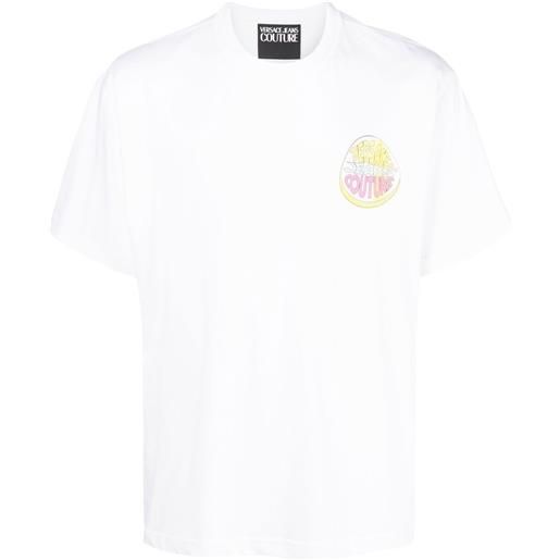 Versace Jeans Couture t-shirt con stampa grafica - bianco