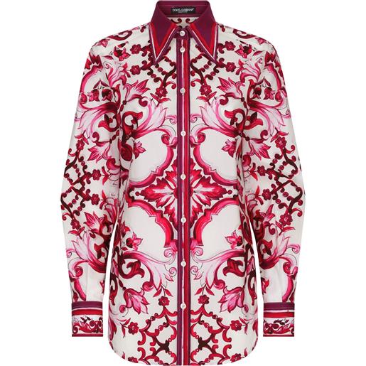 Dolce & Gabbana camicia con stampa - rosso
