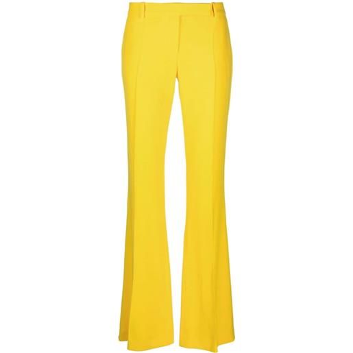 Alexander McQueen pantaloni svasati sartoriali - giallo