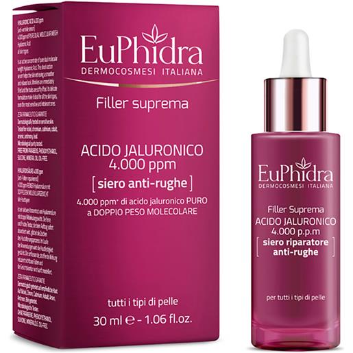 Euphidra acido jaluronico 4.000 ppm 30ml siero viso antirughe