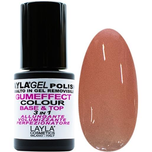 LAYLA gumeffect colour - smalto unghie 3-in-1 n. 04 natural cover