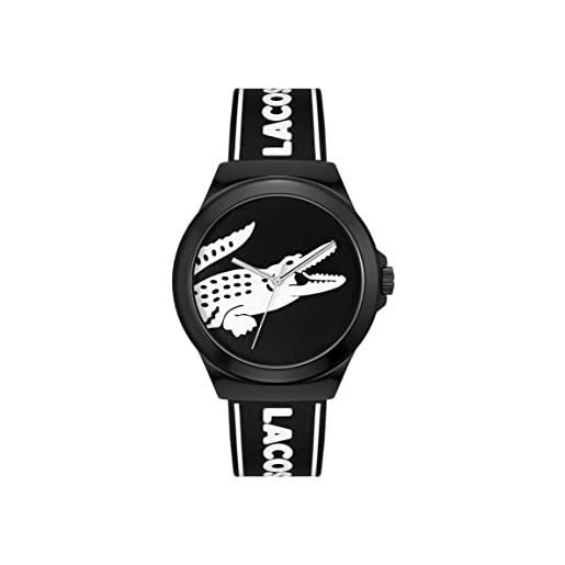 Lacoste orologio analogico al quarzo da uomo con cinturino in silicone nero - 2011185