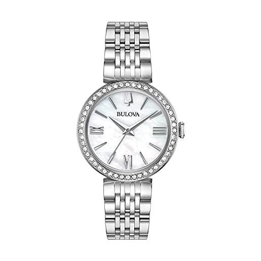 Bulova orologio analogico al quarzo svizzero donne con cinturino in acciaio inossidabile 96x153