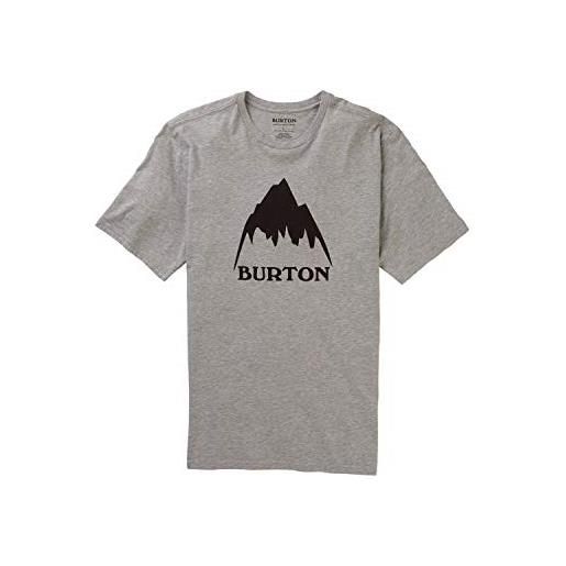 Burton classic mountain high, maglia a maniche corte uomo, gray heather, xs