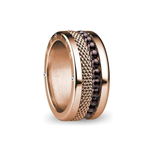 BERING anello donna misura 7 oro rosa lucido, donube