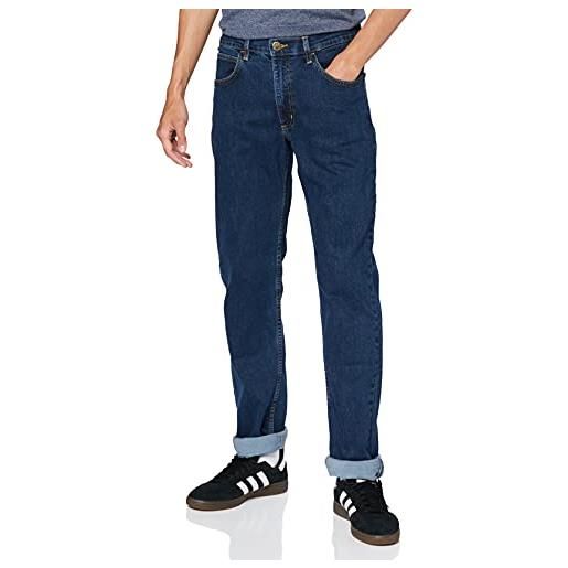 Lee brooklyn jeans uomo, blu (dark stonewash), 30w regular