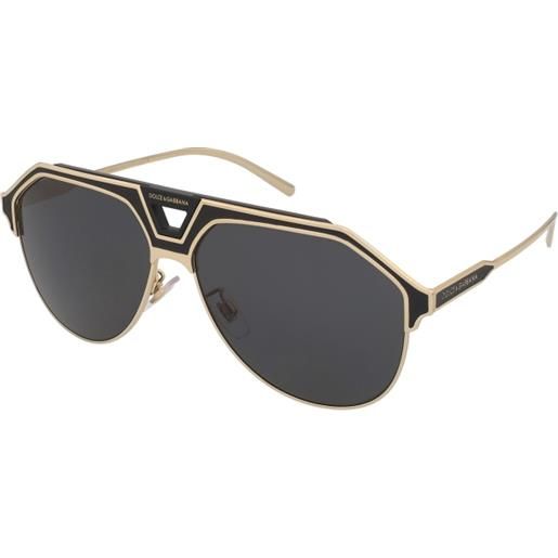 Dolce & Gabbana dg2257 133487 | occhiali da sole graduati o non graduati | prova online | unisex | metallo | pilot | grigio, oro | adrialenti
