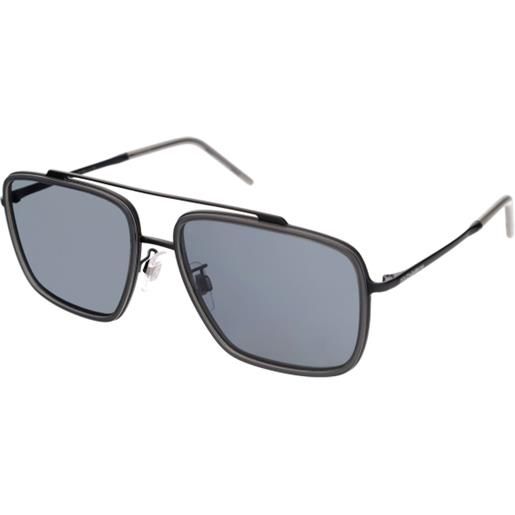 Dolce & Gabbana dg2220 11066g | occhiali da sole graduati o non graduati | prova online | unisex | plastica | quadrati | grigio, nero | adrialenti