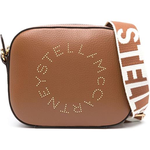 Stella McCartney borsa a tracolla stella logo - marrone