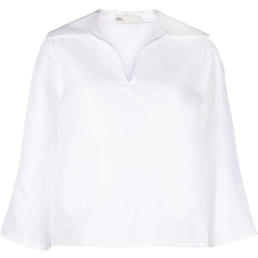 Tory Burch camicia con colletto ampio - bianco
