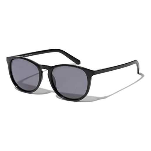 PILGRIM, camilla - occhiali da sole classici riciclati, polarizzati da donna con protezione uv400, nero