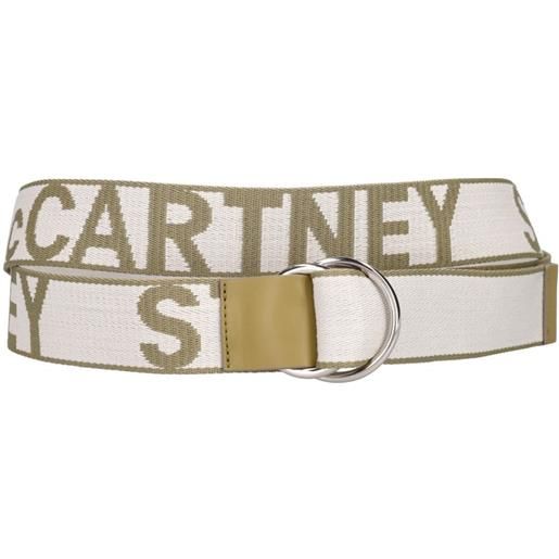 STELLA MCCARTNEY cintura in techno con logo jacquard 4cm