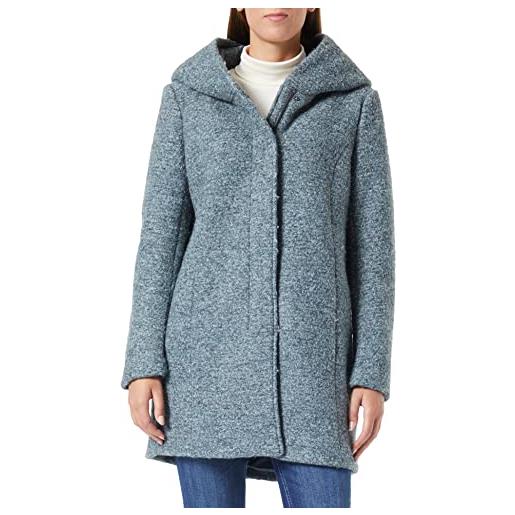Only onlsedona boucle wool coat otw noos giubbotto, grigio chiaro melange/dettaglio: melange. , 3xl donna