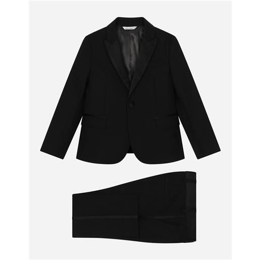 Dolce & Gabbana single-breasted tuxedo suit in stretch wool