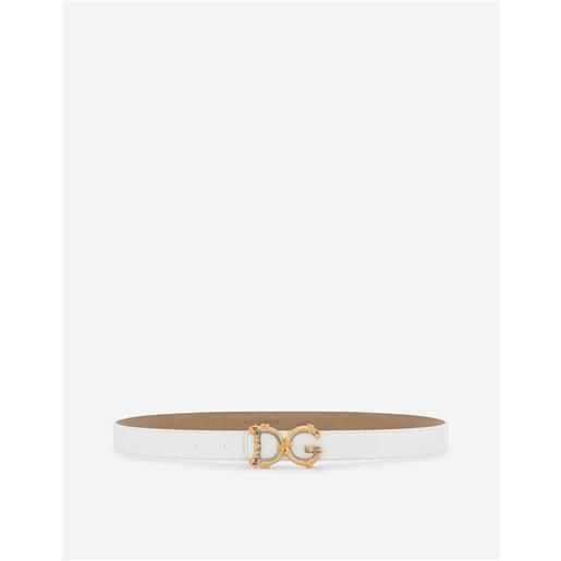 Dolce & Gabbana calfskin belt with logo