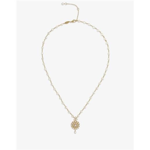 Dolce & Gabbana romance necklace in yellow gold with pearls