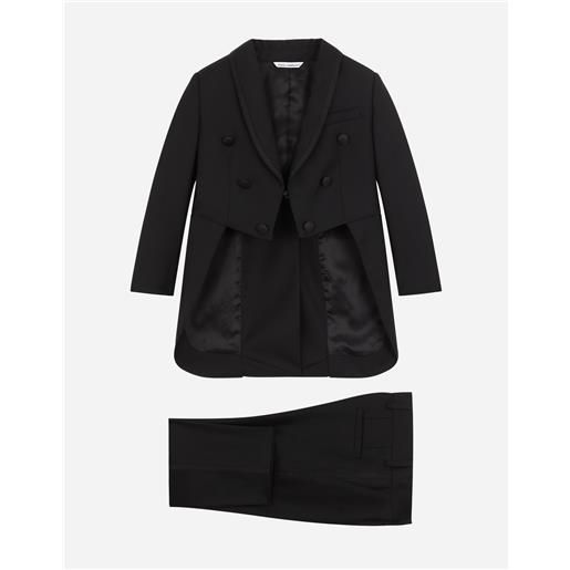 Dolce & Gabbana single-breasted evening suit in stretch woolen fabric