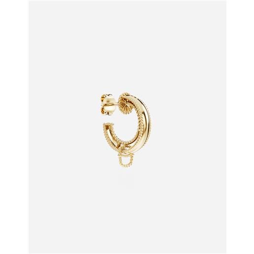 Dolce & Gabbana orecchino rainbow alphabet in oro giallo 18kt