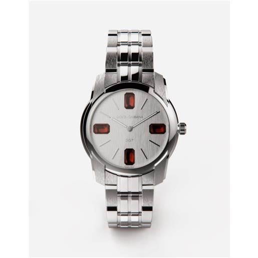 Dolce & Gabbana orologio acciaio e rodolite