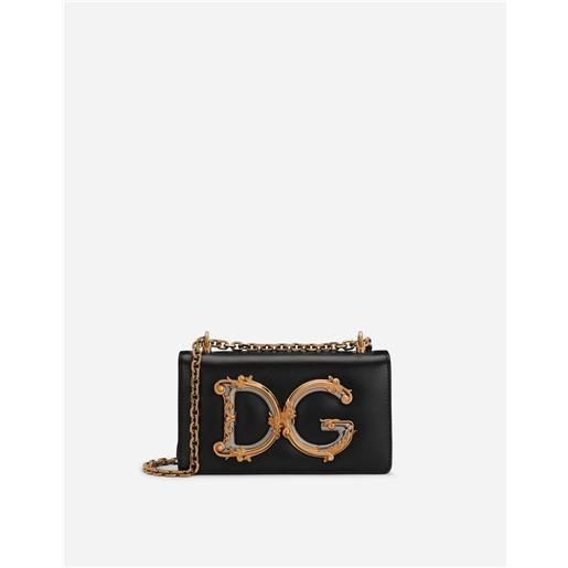 Dolce & Gabbana phone bag dg girls in vitello liscio