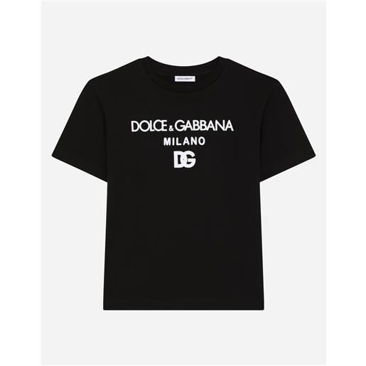 Dolce & Gabbana t-shirt in jersey stampa dg milano