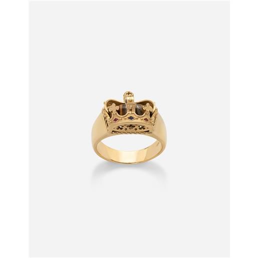 Dolce & Gabbana anello crown con corona e occhio di ferro
