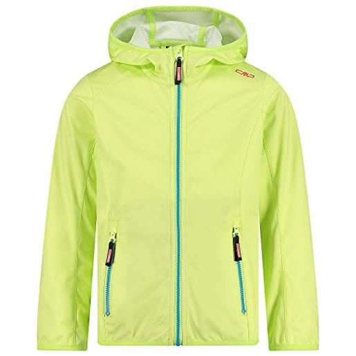 CMP softshell jacket with fixed hood, girl, citric, 176