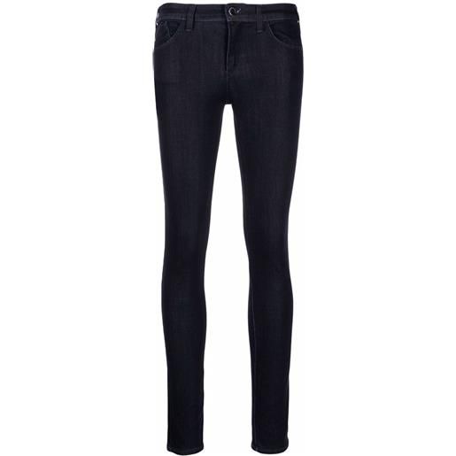 Emporio Armani jeans skinny a vita bassa - blu