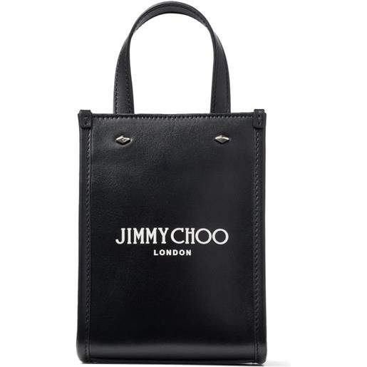 Jimmy Choo borsa tote varenne mini con stampa - nero