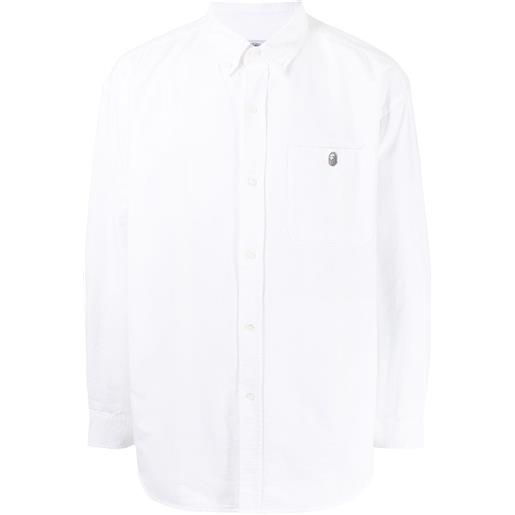 A BATHING APE® camicia con ricamo - bianco
