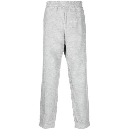 Emporio Armani pantaloni sportivi a coste - grigio