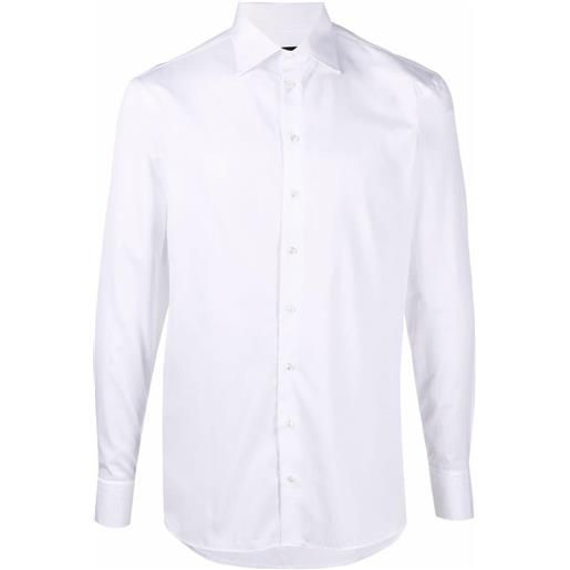 Giorgio Armani camicia aderente - bianco
