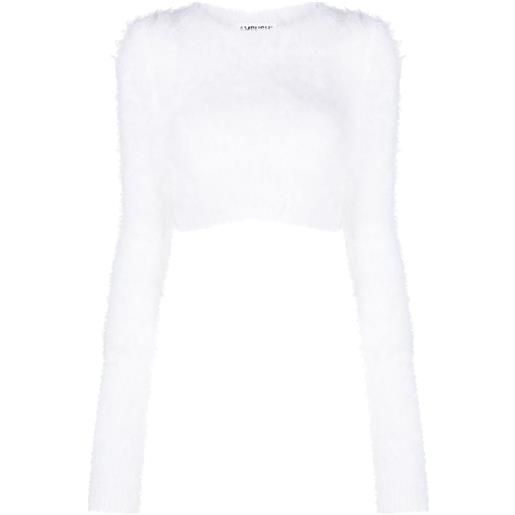 AMBUSH maglione crop - bianco