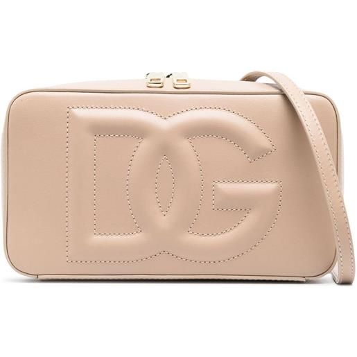 Dolce & Gabbana borsa a tracolla con logo dg - rosa