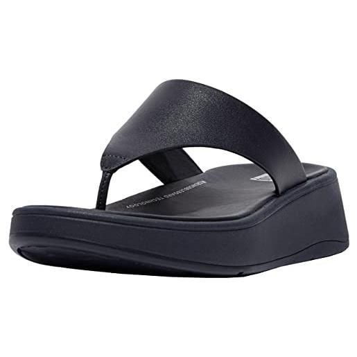 Fitflop f-mode flatform, sandali con zeppa donna, tutto nero, 42 eu