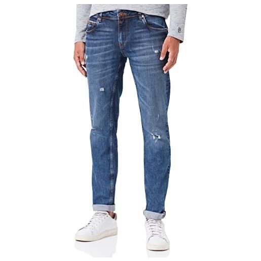 Timezone slim scotttz jeans, clear dark blue wash, 50 it (36w/34l) uomo