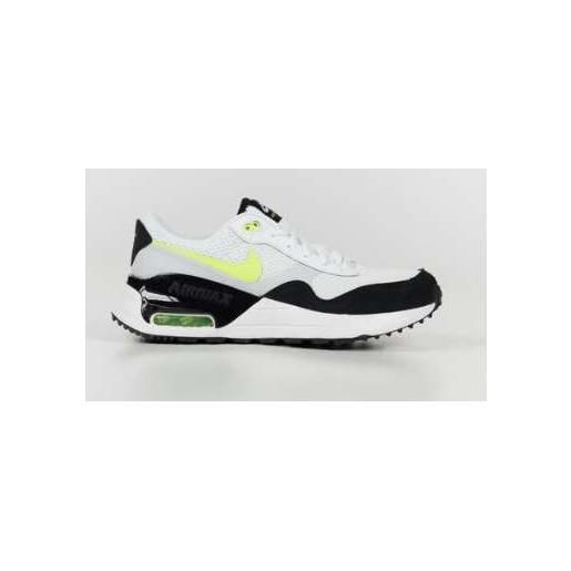 Nike junior air max systm gs scarpa bianca nera gialla junior