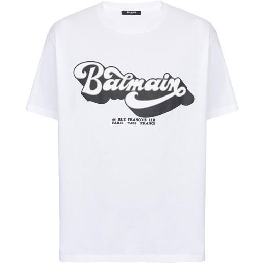 Balmain t-shirt con stampa anni '70 - bianco