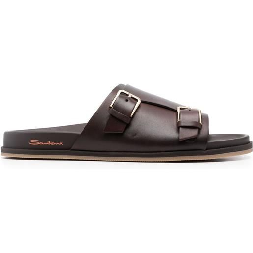 Santoni sandali slides doctor -gort50 - marrone