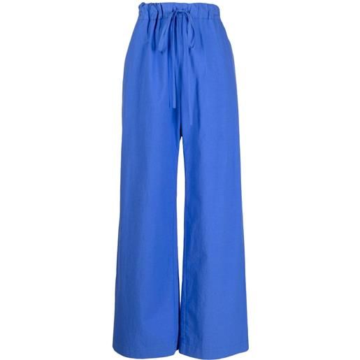 BONDI BORN pantaloni portici svasati - blu