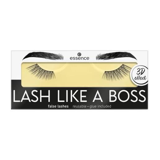 Essence lash like a boss 07 essential false lashes ciglia artificiali con effetto 3d 1 pz